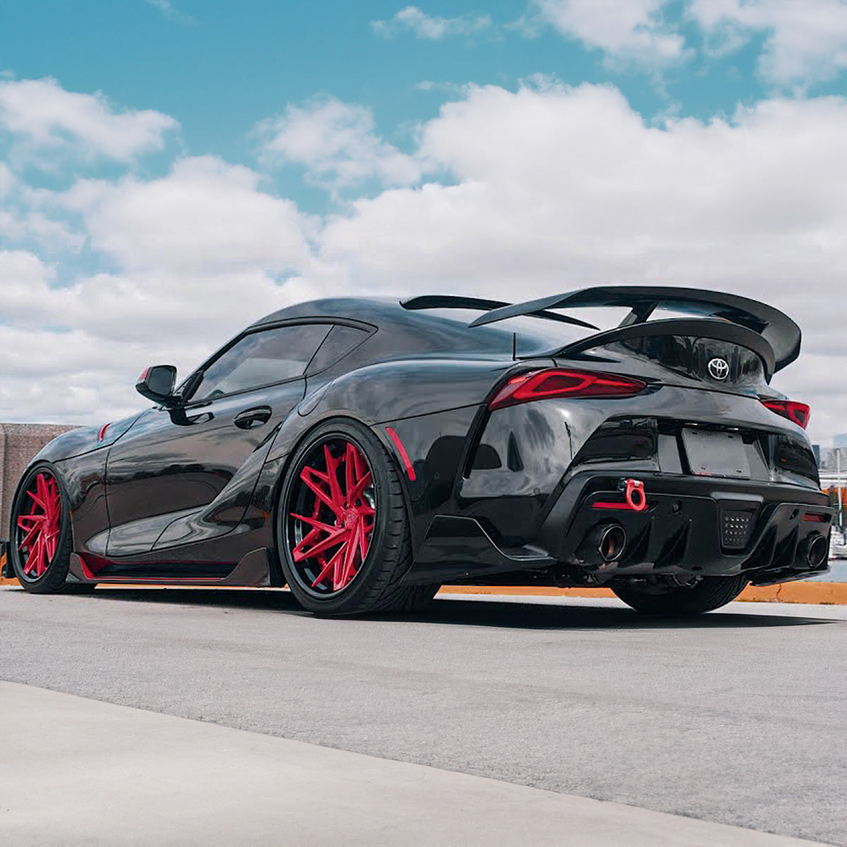 Toyota Supra A90/A91 Glossy Black Bumper Spats (2020-2024)