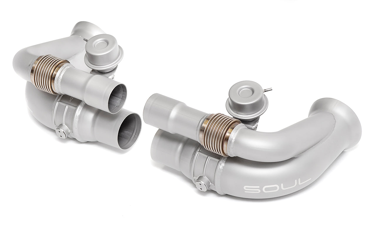 SOUL Performance 14-19 Porsche 991 GT3 Side Muffler Bypass Pipes (Valved)