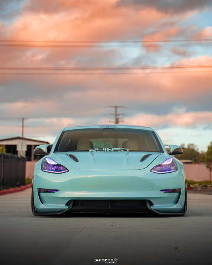 Adro Tesla Model 3 Carbon Fiber Front Lip V2