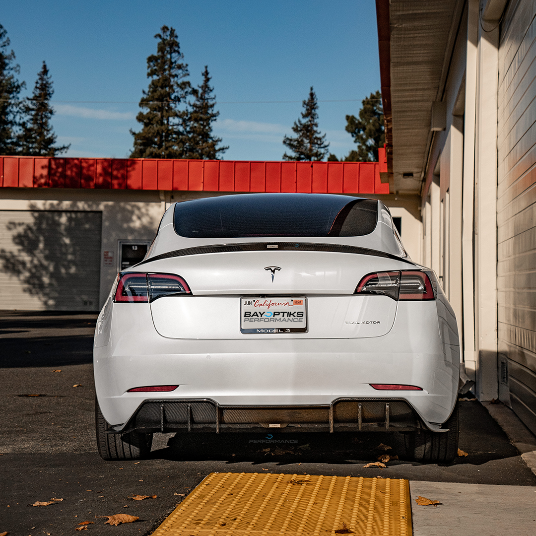 Adro Tesla Model 3 Premium Prepeg Carbon Fiber Rear Diffuser