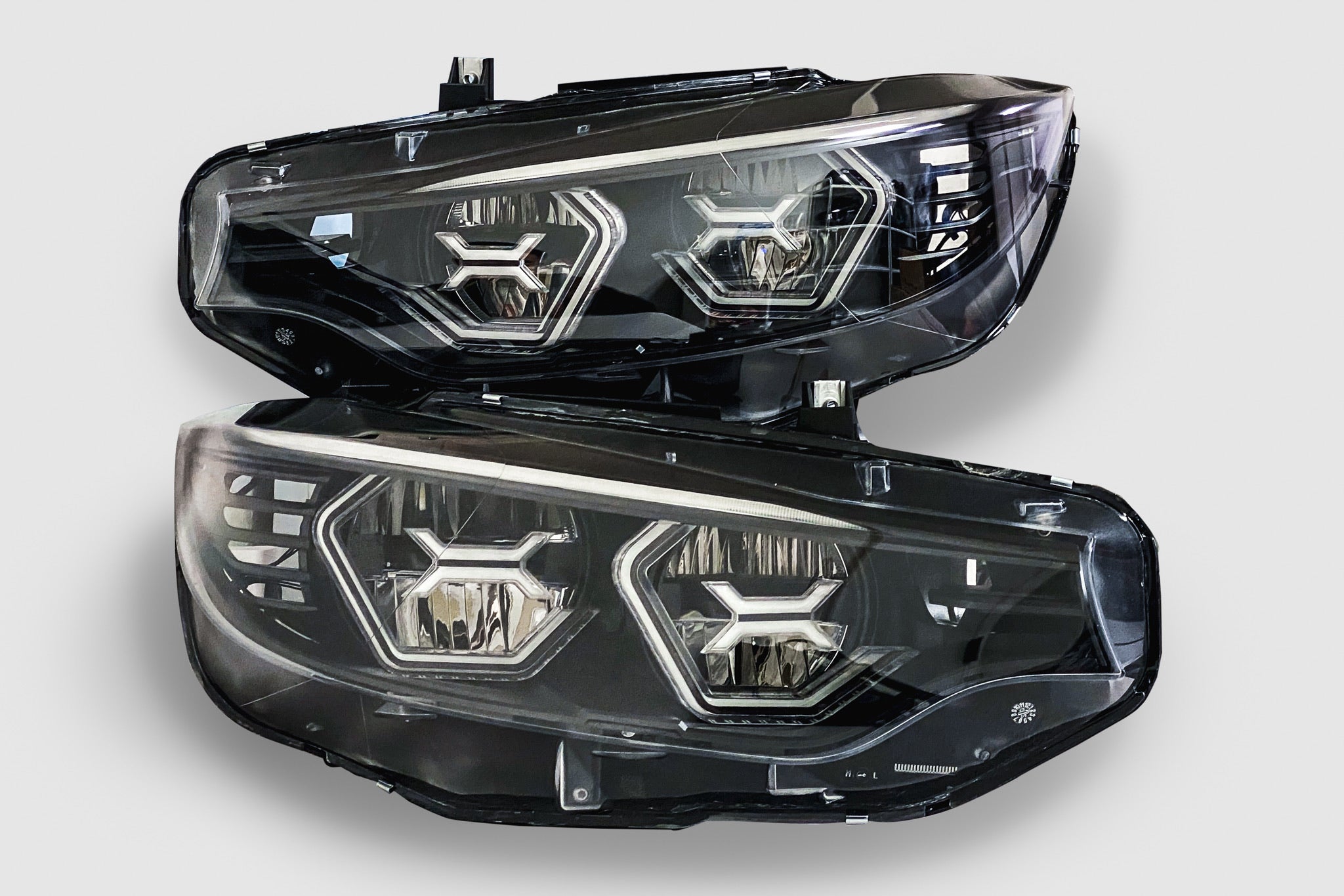 PRE-BUILT F8X F80 M3 F82 F83 M4 F32 F36 Vision Concept Headlights With Amber Concept X (2015 - 2017 LED Headlights Only)