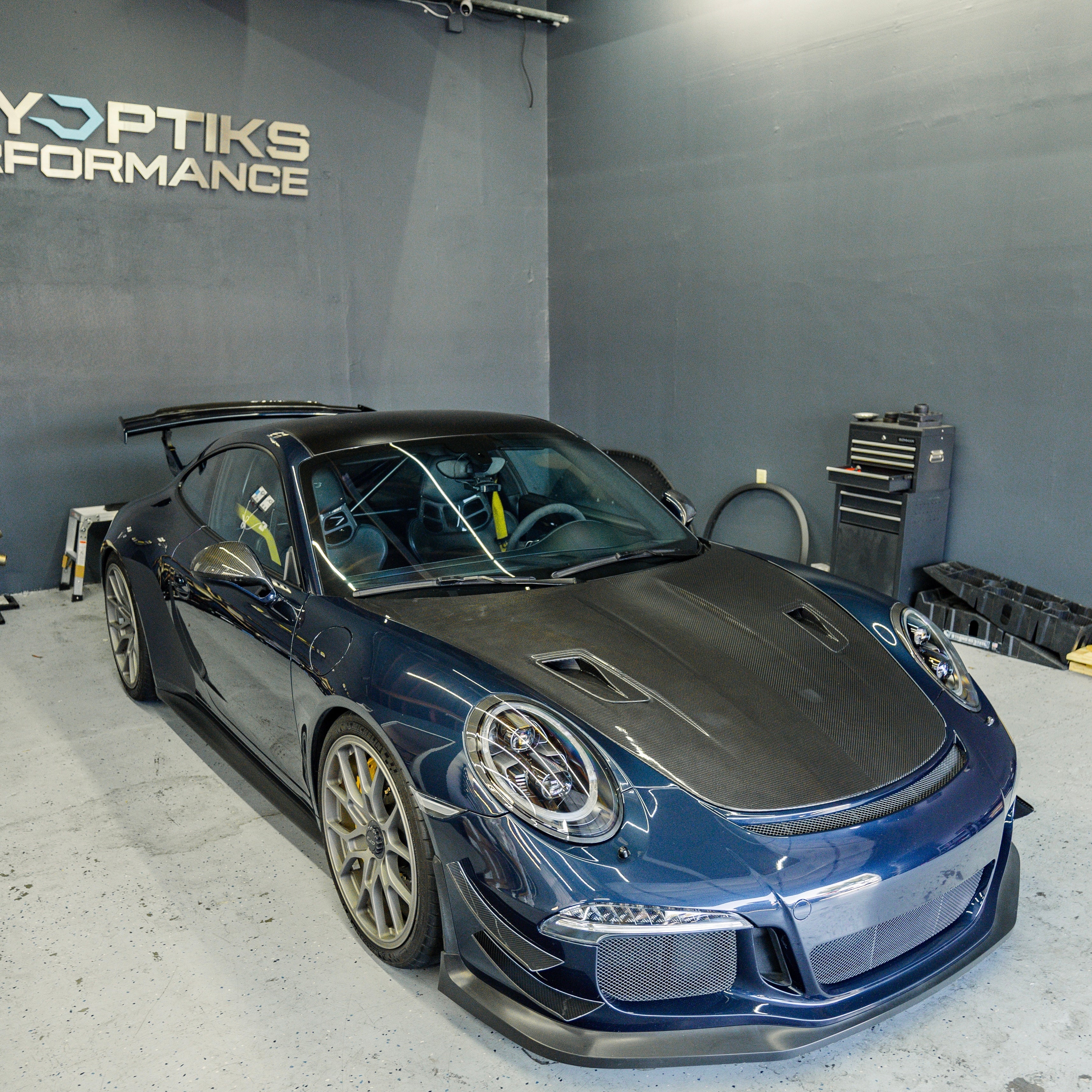 991 Porsche GT3RS Style Double Sided Carbon Fiber Vented Hood (2012 - 2019)