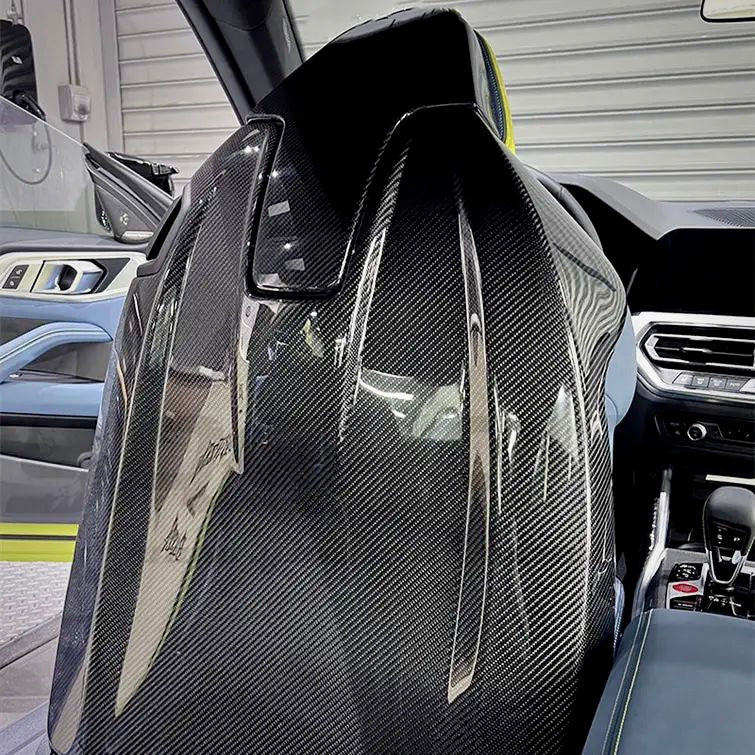 BMW G8X G80 G82 M3 M4 Carbon Fiber Seat Back Covers (For Non Buckets)