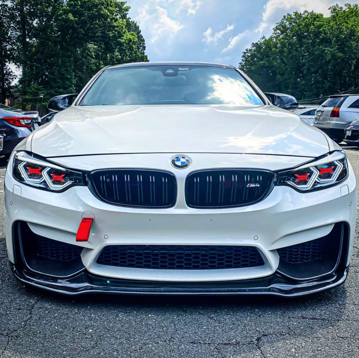 PRE-BUILT F8X F80 M3 F82 F83 M4 F32 F36 Vision Concept Headlights With Red Concept X (2014 - 2017 LED Headlights Only)