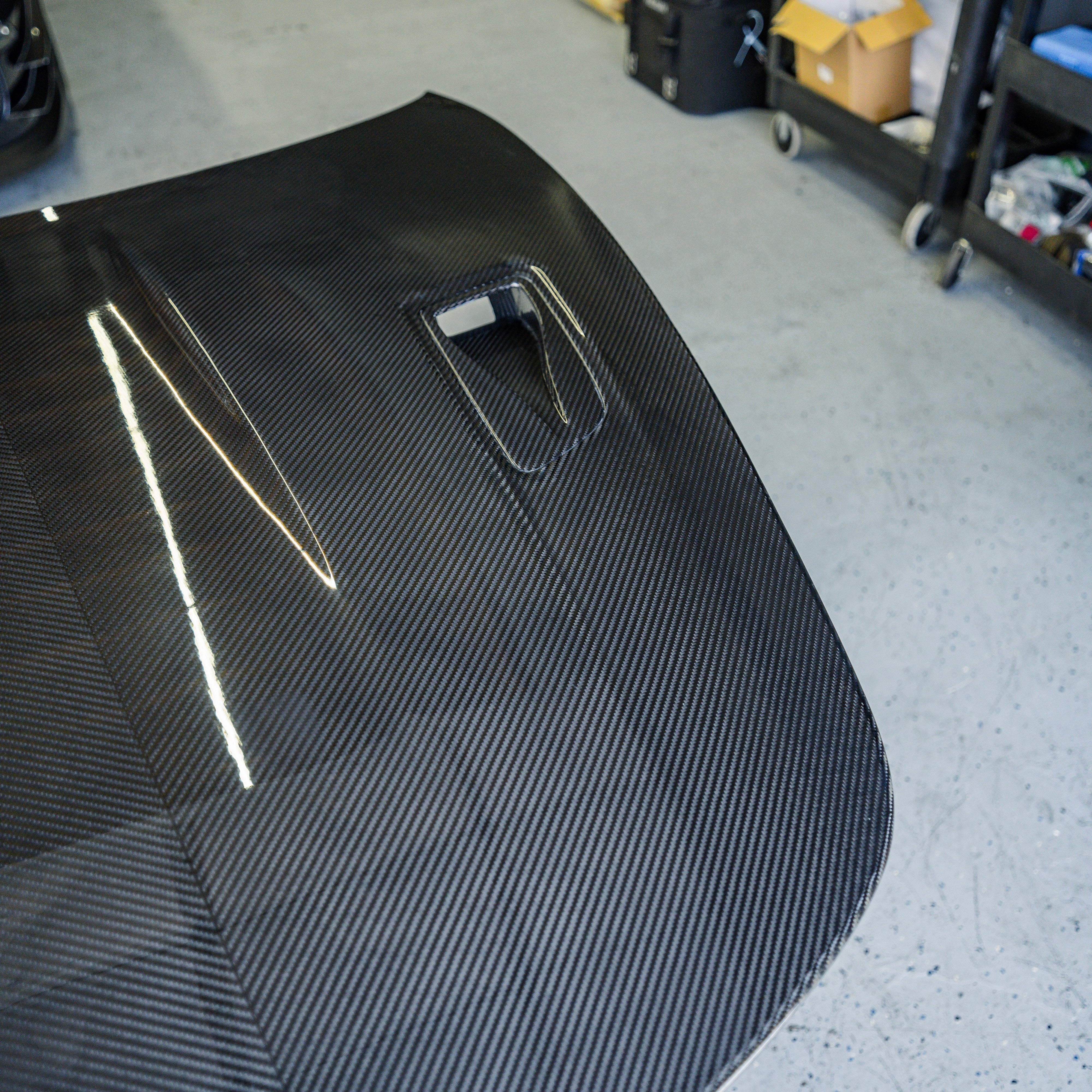 991 Porsche GT3RS Style Double Sided Carbon Fiber Vented Hood (2012 - 2019)