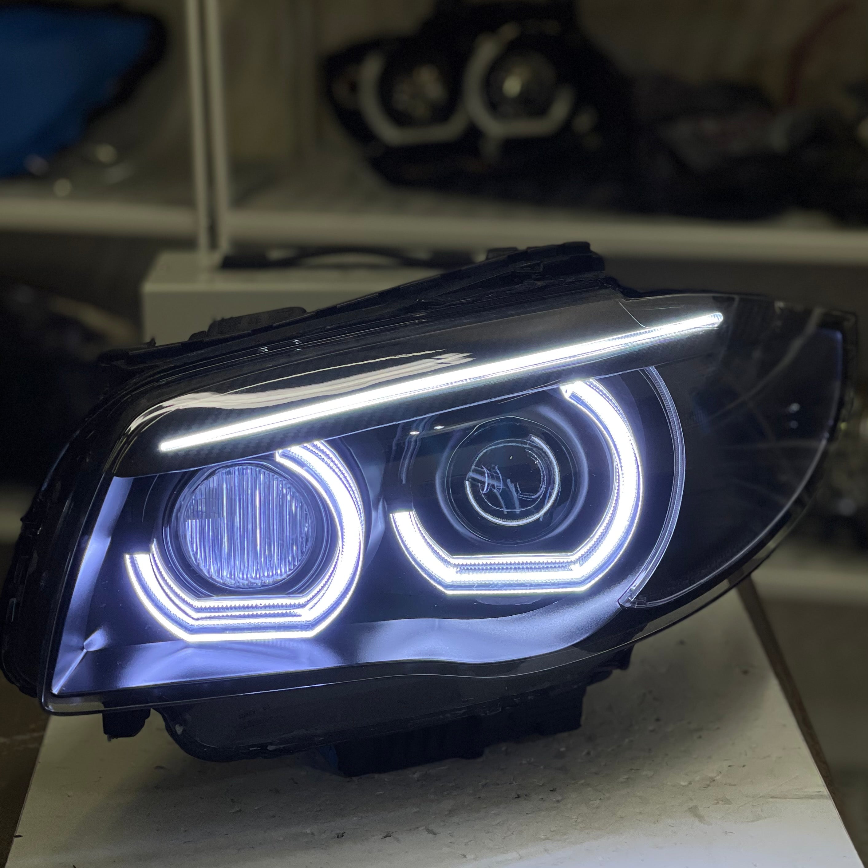 E82 E88 Pre-LCI 1 Series DTM Ring Retrofit (2008 - 2010 Xenon headlights only)